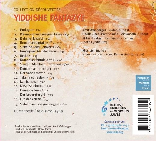 Yiddishe Fantazye couv-